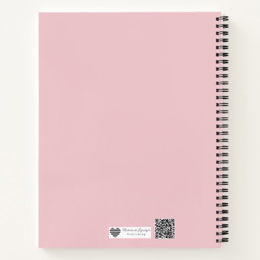 Lace Petals in Bloom ノートブック (裏面)