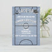 Lace Up Hockey Birthday  招待状 (スタンド正面)