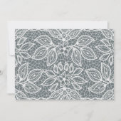 Lace Wedding日付写真を保存 セーブザデート (裏面)