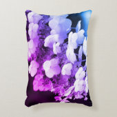 Lacecap Hydrangea白黒カラー濃淡 アクセントクッション (正面(垂直))