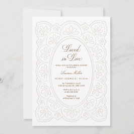 Laced in Love Bridal Shower  招待状