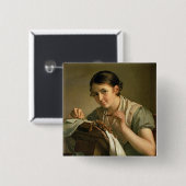 Lacemaker 1823年 缶バッジ (正面&裏面)