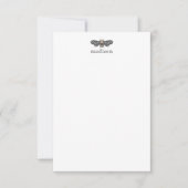 Lacewing Beeノートカパーソナライズされたード サンキューカード (正面)