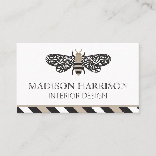 Lacewing Beeビジネスパーソナライズされたカード 名刺 (正面)