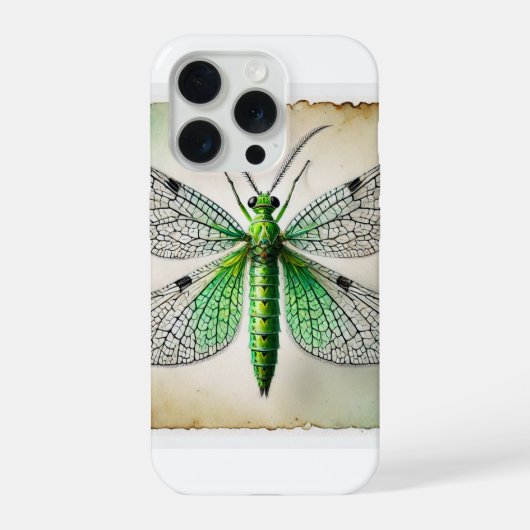 Lacewing Dorsal View 031124IREF238 - Watercolor iPhoneケース (裏面)