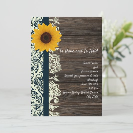 lacewoodのヒマワリ 招待状 (スタンド正面)