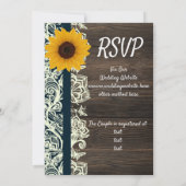 lacewoodのヒマワリ 招待状 (裏面)