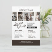 lack and White Professional Company Launch Party 招待状 (スタンド正面)