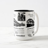 Lackawannaの鉄道百年祭1951年 ツートーンマグカップ (正面右)