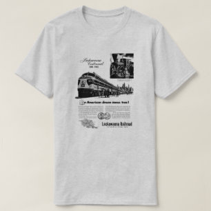 Lackawannaの鉄道百年祭1951年 Tシャツ
