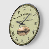 Lackawanna Station ~ Montclair  New Jersey ~  ラージ壁時計 (傾斜)