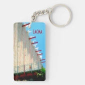 LACMAミュージアムロサンゼルスファインアート写真のキー キーホルダー (裏面)