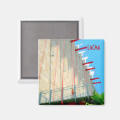 LACMAロサンゼルス美術館モダン美術写真 マグネット (正面/裏面)