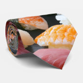 Lacquer Elegance – Refined Sushi Tie ネクタイ (ロール)