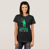 Lacrosse Chicks With Sticks Lacrosse Women Tシャツ (正面フル)