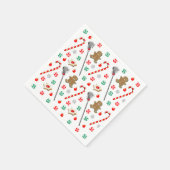 Lacrosse Christmas Holiday スタンダードカクテルナプキン (角)