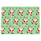 Lacrosse Christmas Holiday ラージペーパーバッグ (正面)