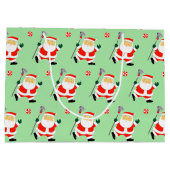 Lacrosse Christmas Holiday ラージペーパーバッグ (裏面)