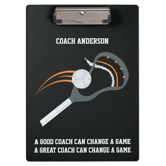 Lacrosse Coach クリップボード (正面)