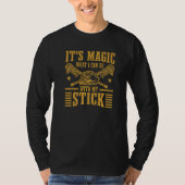 Lacrosse Fan It's Magic What I Can Do With My Stic Tシャツ (正面)