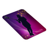 Lacrosse Gold Stars Purple マグネット (右側)
