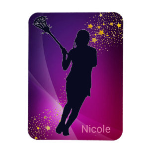 Lacrosse Gold Stars Purple マグネット