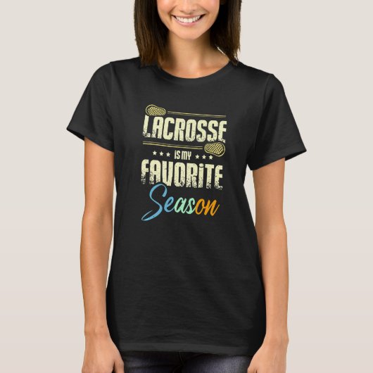 Lacrosse is my favorite season Premium Tシャツ (正面)