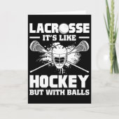 Lacrosse It's Like Hockey But With Funny Player  カード (正面)