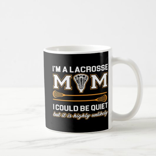 Lacrosse Mom   Lacrosse Gifts コーヒーマグカップ (右)
