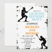 Lacrosse party invitation 招待状 (正面/裏面)
