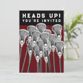 Lacrosse Party Invitations 招待状 (スタンド正面)