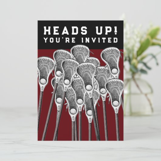 Lacrosse Party Invitations 招待状 (スタンド正面)