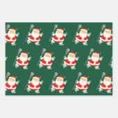 Lacrosse Sports Holiday Gift Wrapping Paper ラッピングペーパーシート (正面)