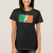 Lacrosse St Patrick's Day Irish Flag C Distressed Tシャツ (正面)