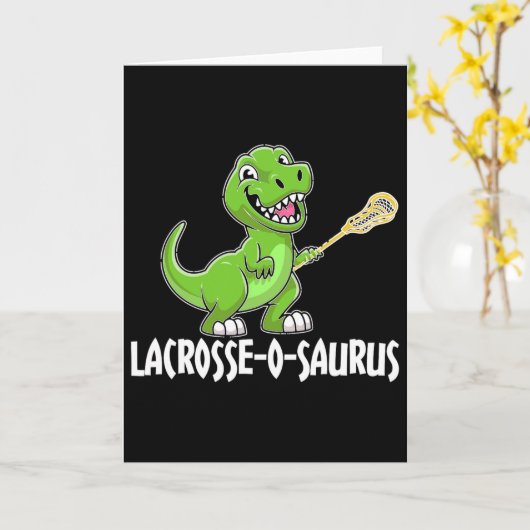 Lacrosse T-rex Dino Lacrosse Racket  カード (黄色い花)