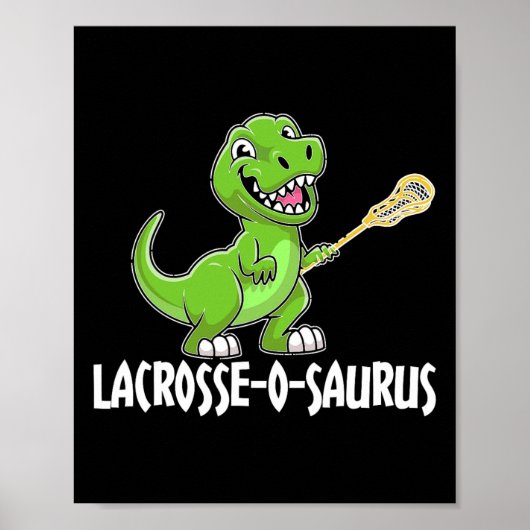 Lacrosse T-rex Dino Lacrosse Racket  ポスター (正面)