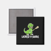 Lacrosse T-rex Dino Lacrosse Racket  マグネット (正面/裏面)