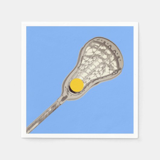 Lacrosse Team Light Blue スタンダードカクテルナプキン (正面)