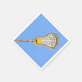 Lacrosse Team Light Blue スタンダードカクテルナプキン (角)