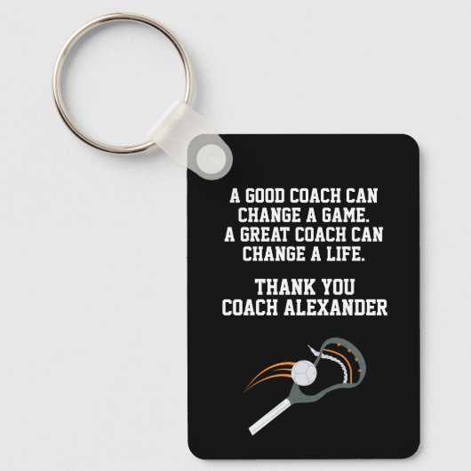 Lacrosse Thank You Coach キーホルダー (正面)