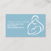 Lactation Consultant Breastfeeding Baby Blue 名刺 (正面)
