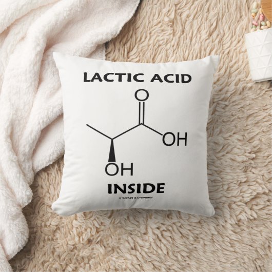 Lactic Acid Inside Chemistry Molecule クッション (ブランケット)