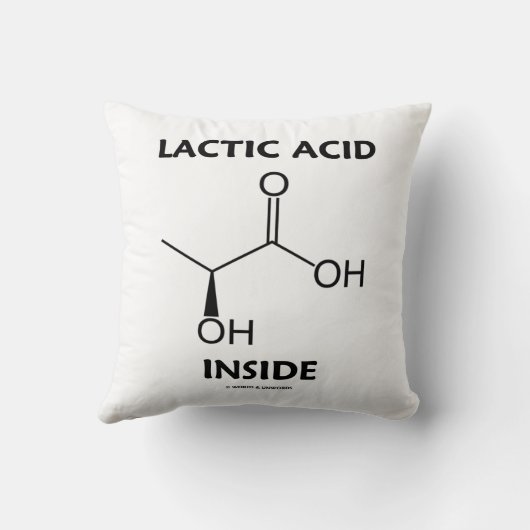 Lactic Acid Inside Chemistry Molecule クッション (裏面)