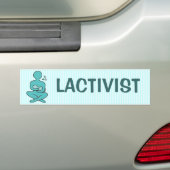 Lactivist バンパーステッカー (車上)