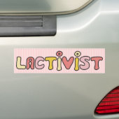 Lactivist バンパーステッカー (車上)