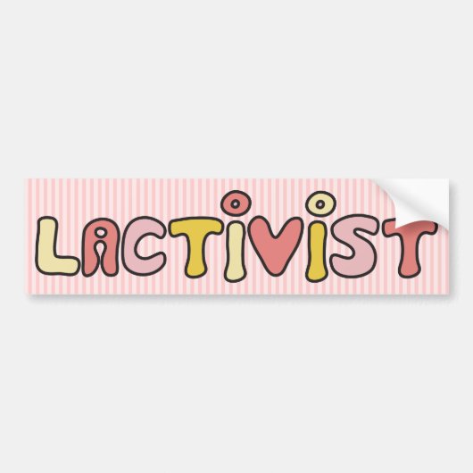 Lactivist バンパーステッカー (正面)