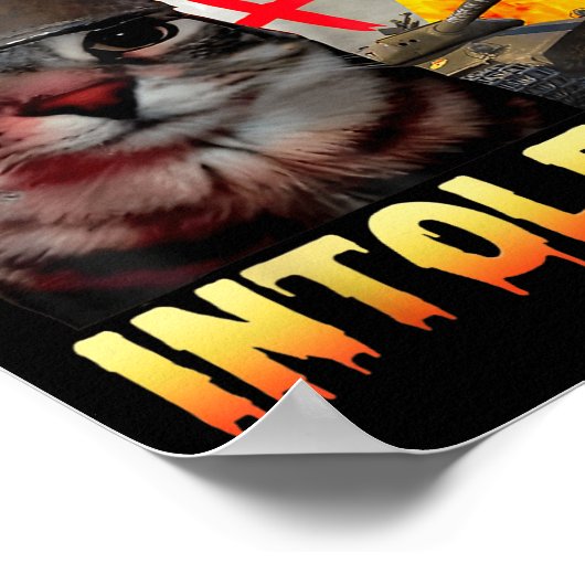 Lactose Intolerant Silly Cat Meme Funny Saying Cat ポスター (角)