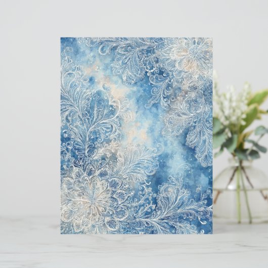 Lacy Blue Scrapbooking Paper (スタンド正面)