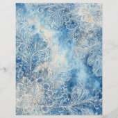 Lacy Blue Scrapbooking Paper (正面)