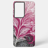 Lacy Leaf Design Samsung Galaxyケース (裏面)